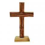 Fair Trade olive wood standing cross